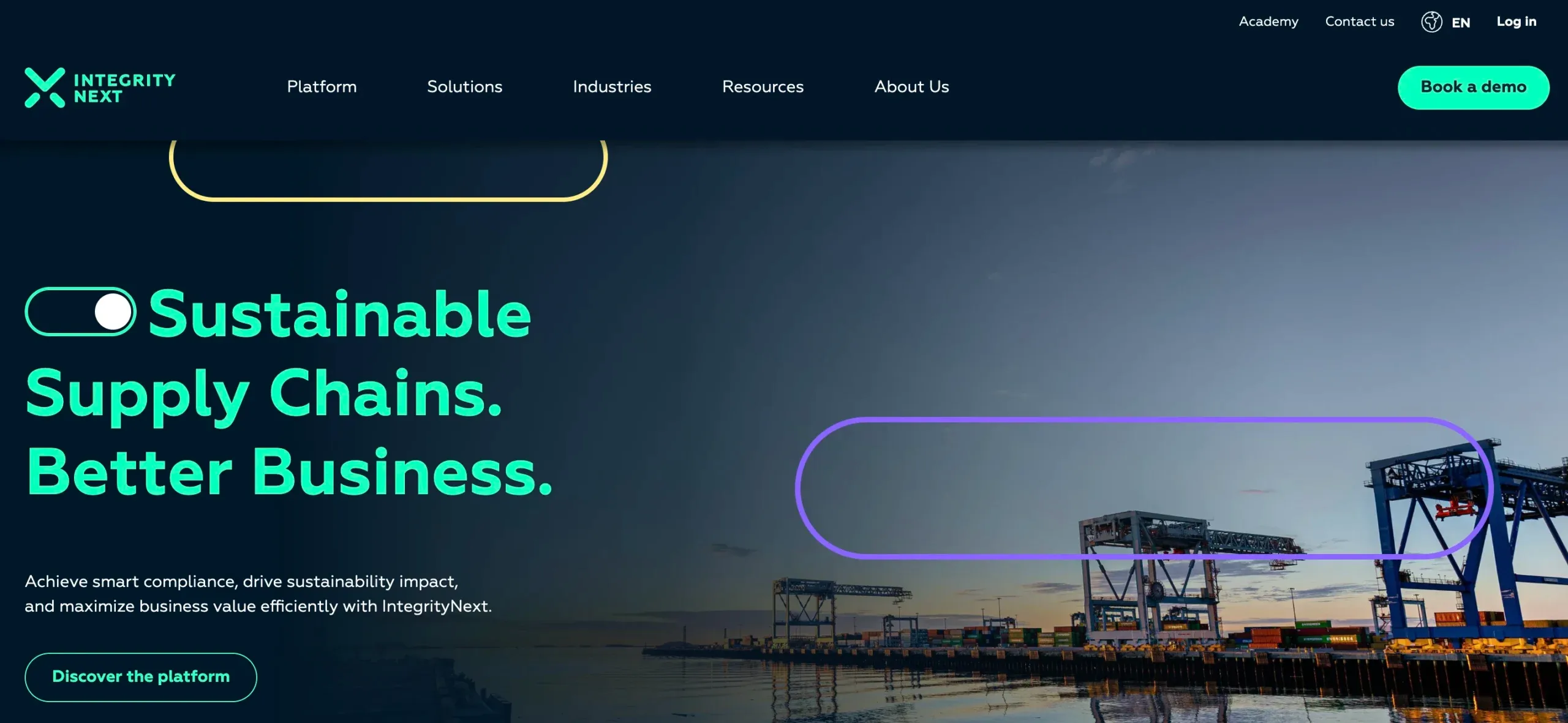 Integrity Next homepage
