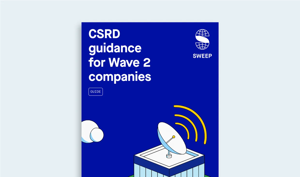 CSRD guidance for Wave 2 companies - Guide cover