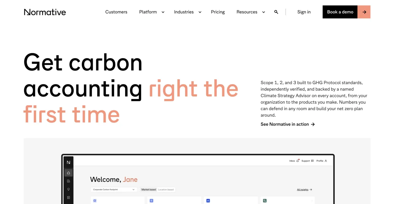 Normative homepage