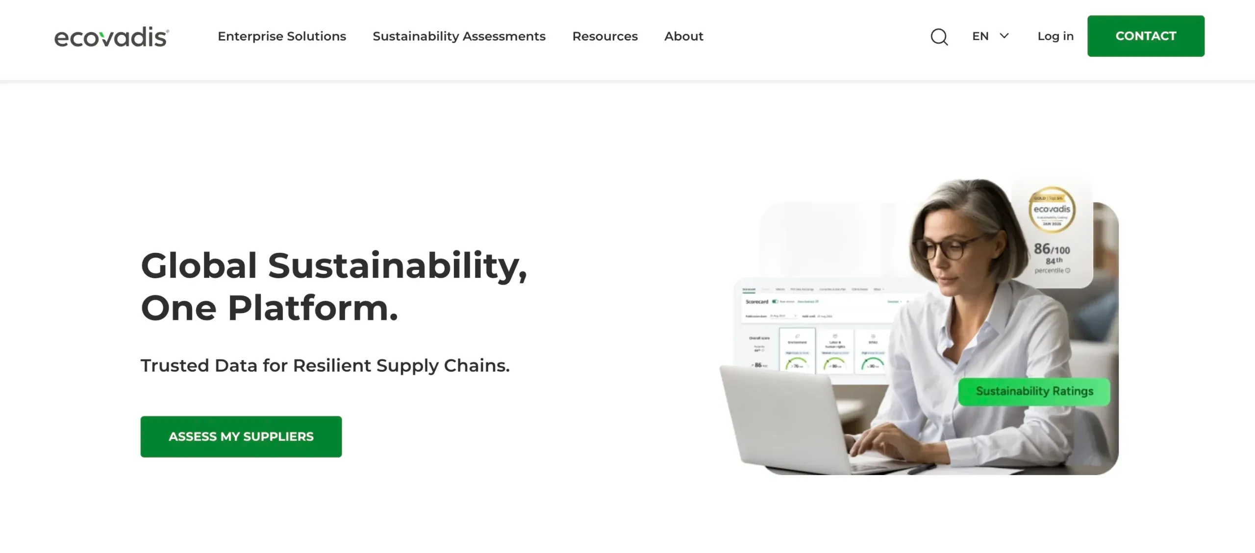 ecovadis homepage