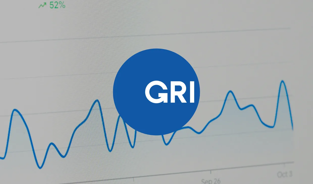 GRI logo and graph