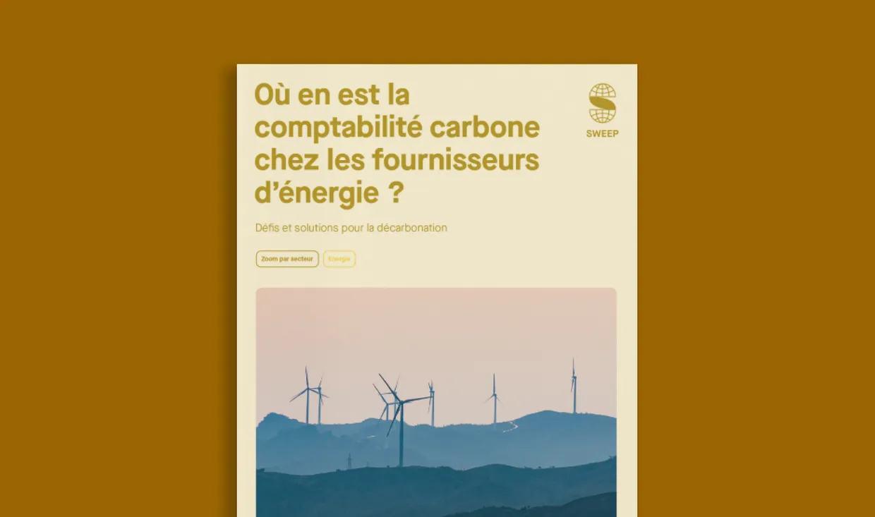 Où en est la comptabilité carbone chez les fournisseurs d'énergie ?