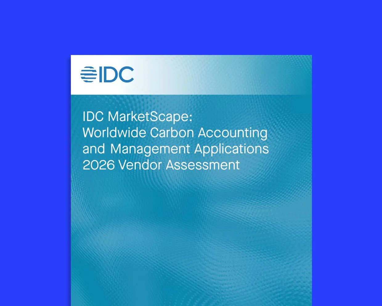 IDC MarketScape for Carbon Management and PCF software 2026